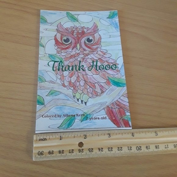 Unique Custom Printed Thank You Cards | Owl - Picture 6 of 8